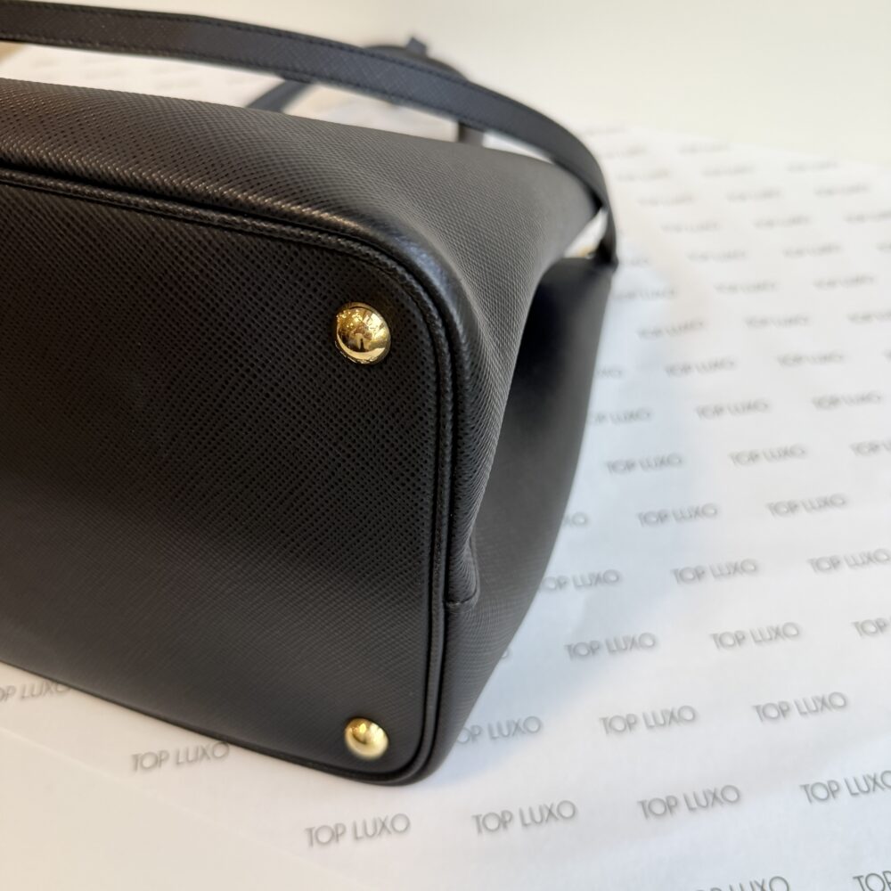 Bolsa Prada preta Double large saffiano - Image 5