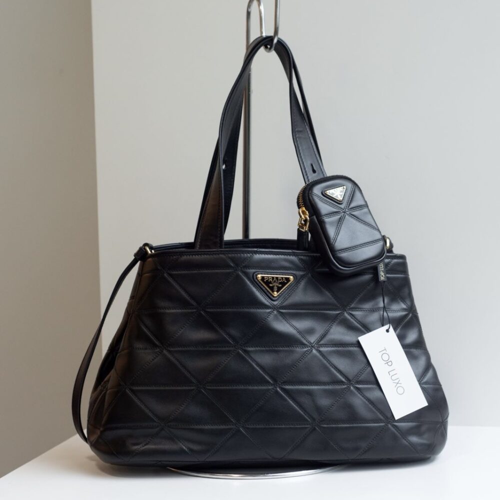 Bolsa Prada preta Symbole tote - Image 9