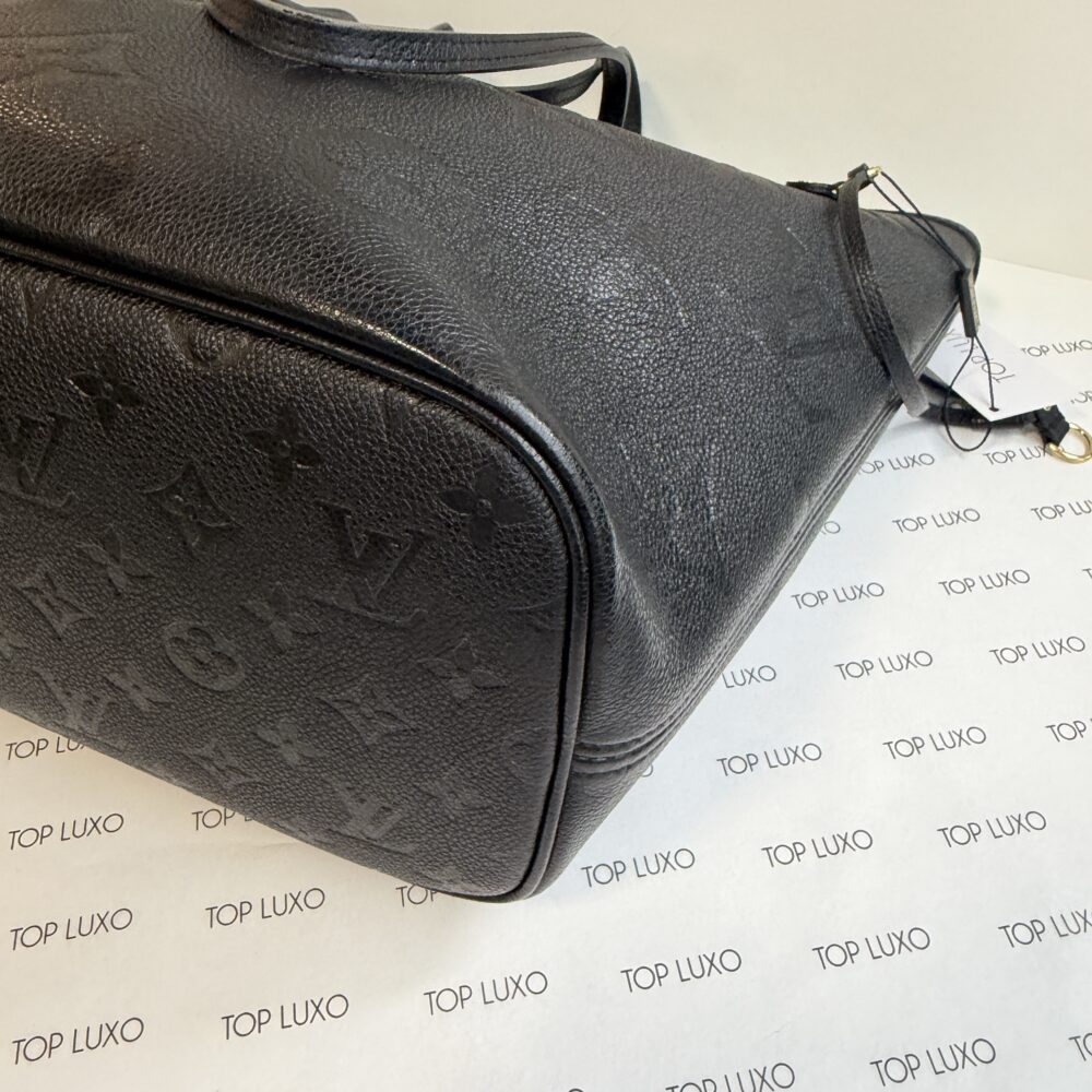 Bolsa Louis Vuitton preta Neverfull Mm - Image 6