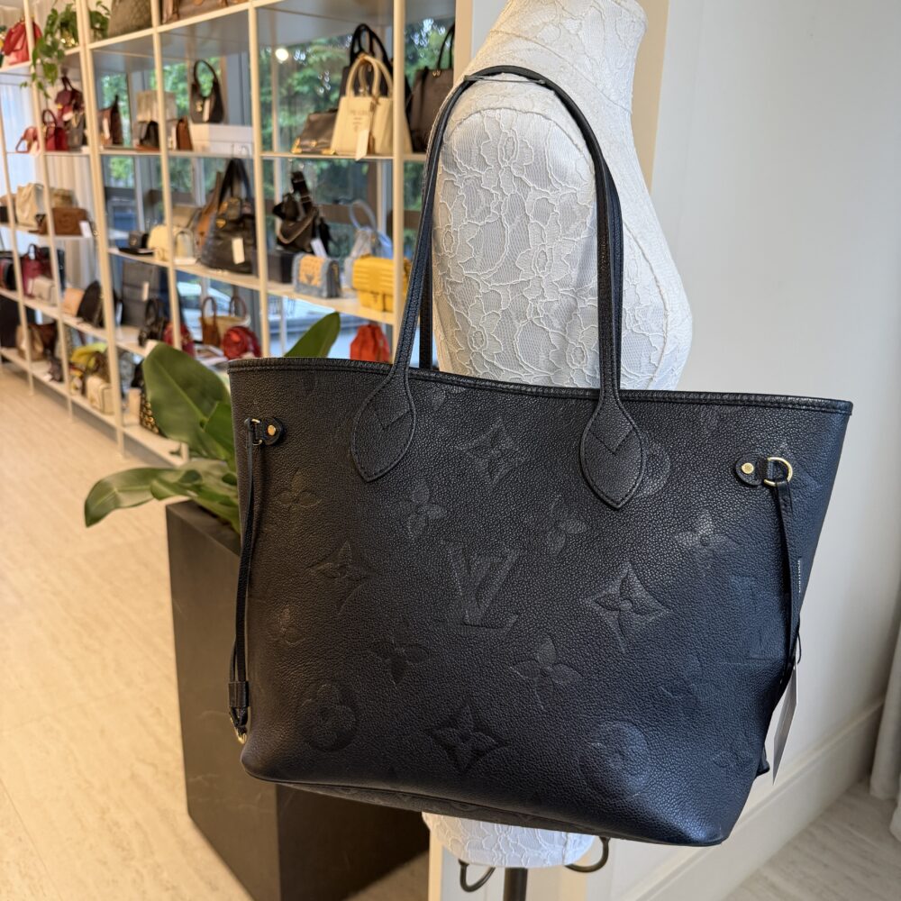 Bolsa Louis Vuitton preta Neverfull Mm - Image 3