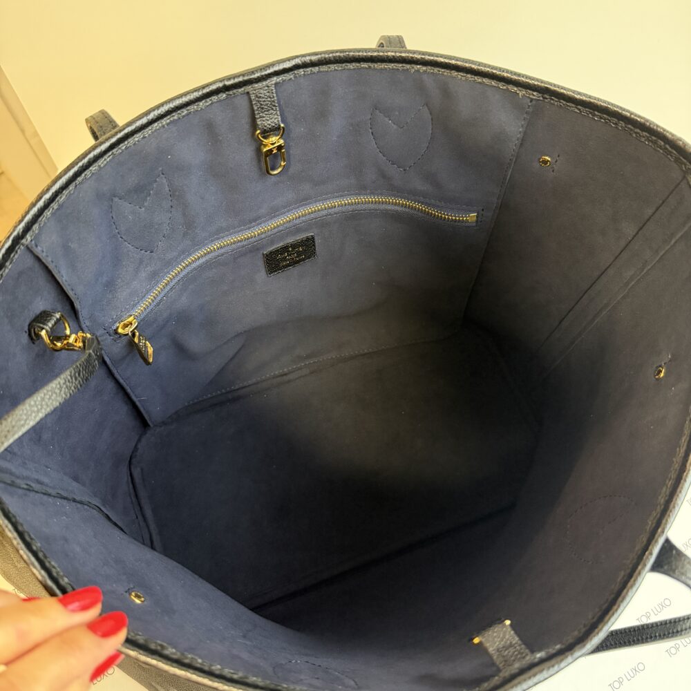 Bolsa Louis Vuitton preta Neverfull Mm - Image 9