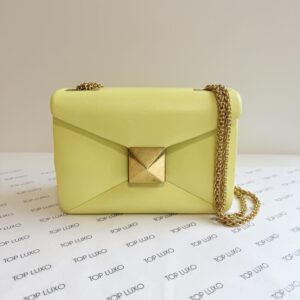 Bolsa Valentino amarela One stud small