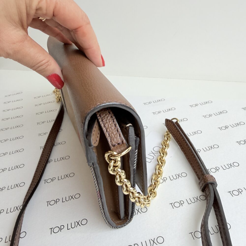 Bolsa Burberry clutch caramelo - Image 8