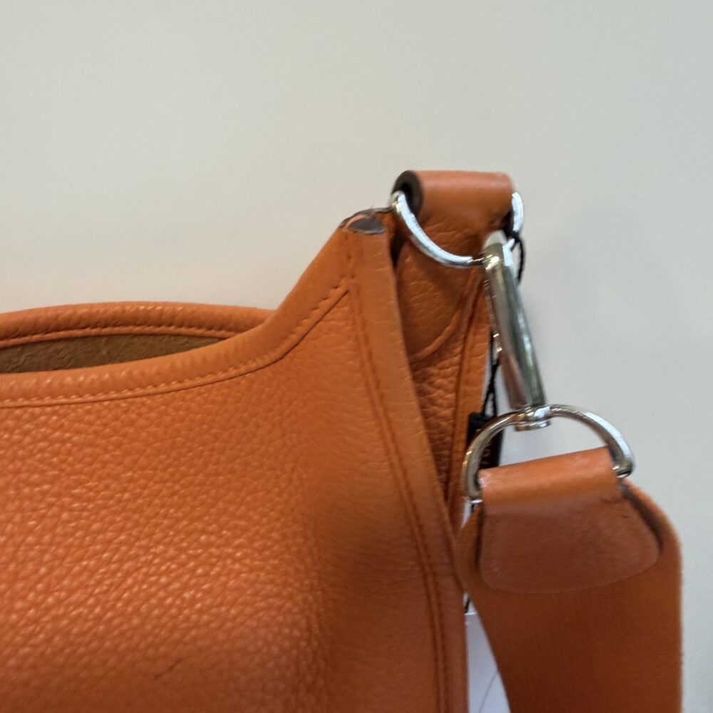 Bolsa Hermès laranja Evelyne 33 - Image 5
