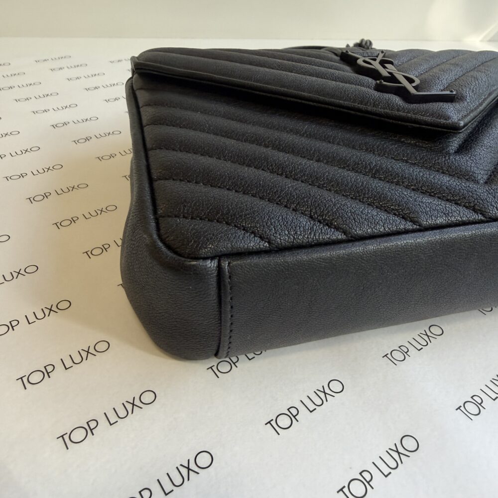 Bolsa Saint Laurent preta College media - Image 7