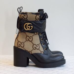 35 Bota Gucci monograma/preto