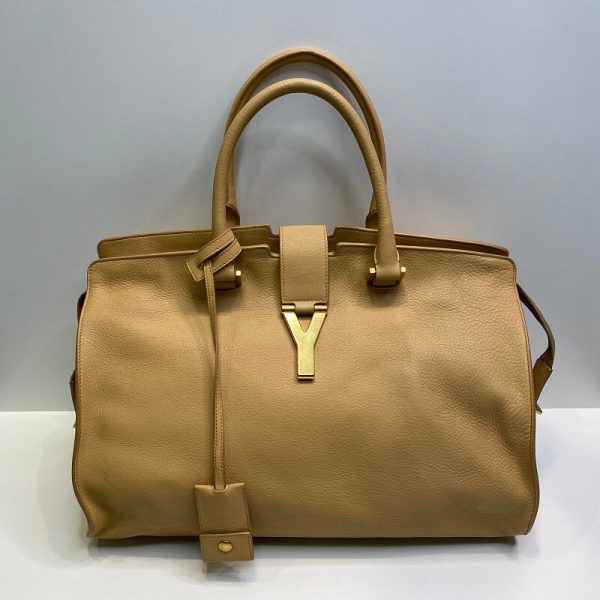 Bolsa YSL Sac Ligne Y bege